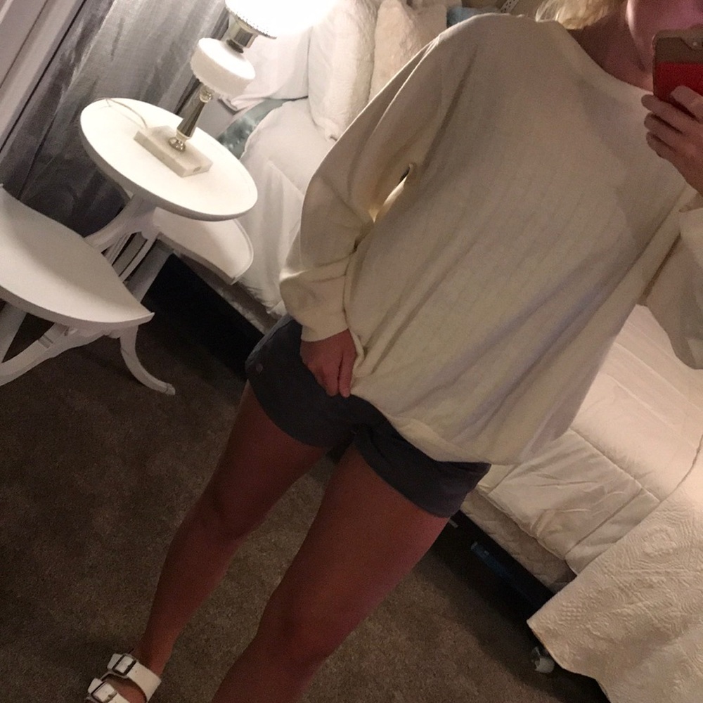 White cozy sweater